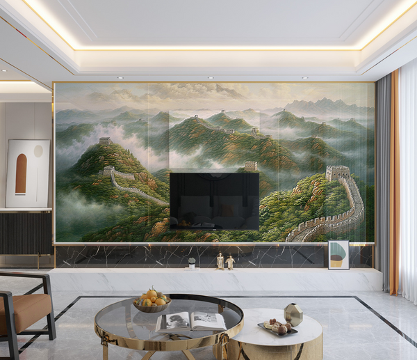 Lush Green Hills Design - Mountains Wallpaper Murals-Mountain Wallpaper