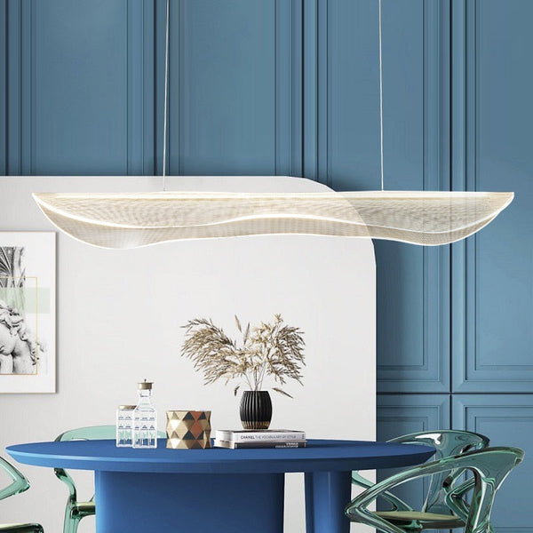 Lustre Acrylic Chandelier: Elegant Lighting Fixture-Kitchen Island