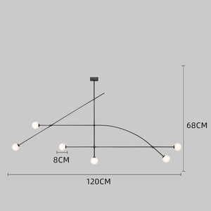 Lustre Bars Chandelier: Illuminate with Elegance-Kitchen Island