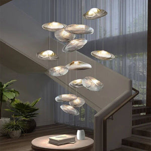 Lustre Lava Pendants Staircase Chandelier Lighting-Staircase Chandelier
