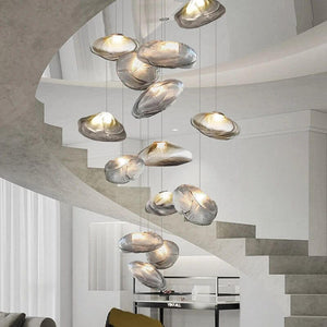 Lustre Lava Pendants Staircase Chandelier Lighting-Staircase Chandelier