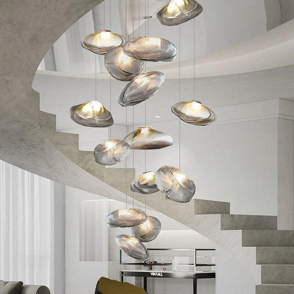 Lustre Lava Pendants Staircase Chandelier Lighting-Staircase Chandelier