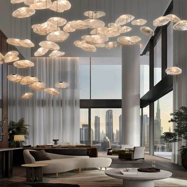 Lustre Lava Pendants Staircase Chandelier Lighting-Staircase Chandelier