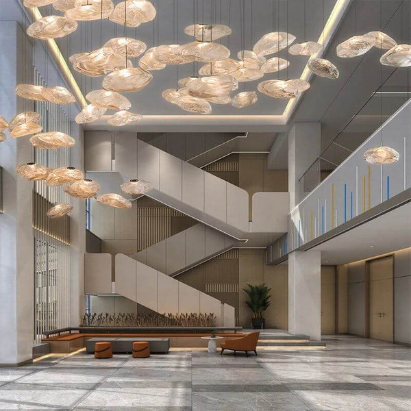 Lustre Lava Pendants Staircase Chandelier Lighting-Staircase Chandelier