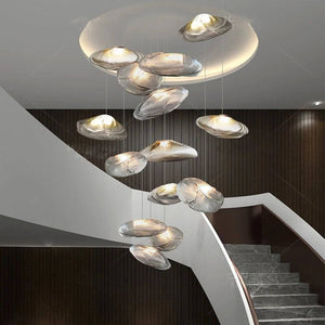 Lustre Lava Pendants Staircase Chandelier Lighting-Staircase Chandelier
