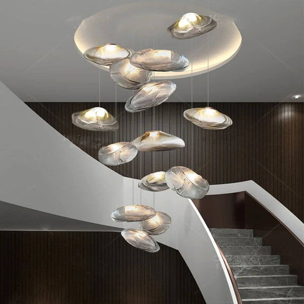 Lustre Lava Pendants Staircase Chandelier Lighting-Staircase Chandelier