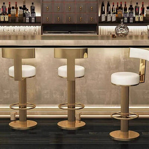 Luxury Alto Minimalist Bar Stool for Kitchen Island Counter-Bar Stools