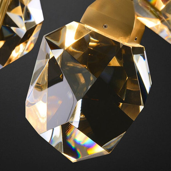 Luxury Crystal Staircase Chandelier with LED Lights-Staircase Chandelier