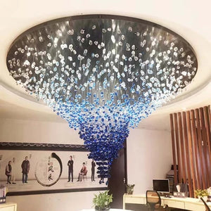 Luxury Crystal Stones LED Ceiling Chandelier-Staircase Chandelier