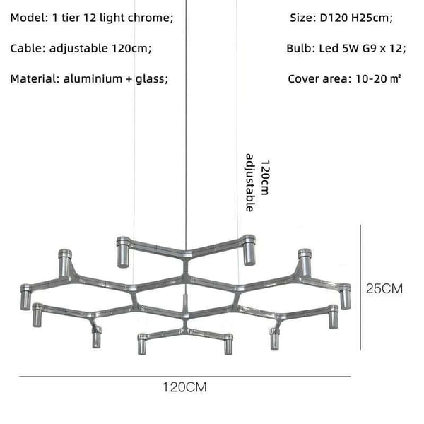 Luxury Large Foyer Farmhouse Metal Chandelier-Ceiling Chandelier