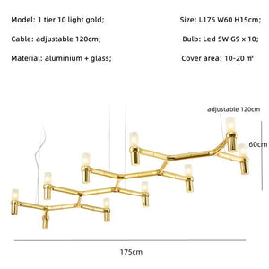 Luxury Large Foyer Farmhouse Metal Chandelier-Ceiling Chandelier