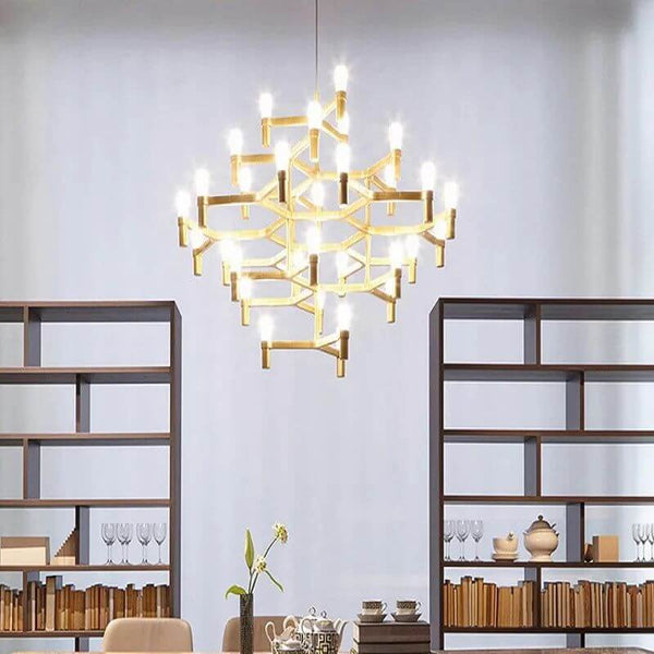 Luxury Large Foyer Farmhouse Metal Chandelier-Ceiling Chandelier