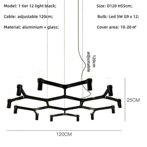 Luxury Large Foyer Farmhouse Metal Chandelier-Ceiling Chandelier