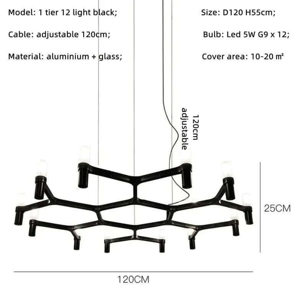 Luxury Large Foyer Farmhouse Metal Chandelier-Ceiling Chandelier