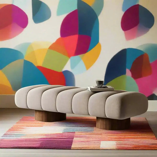 Luxury Upholstered Shoe Bench with Sturdy Wooden Base – Italian-Inspired Design-Bench