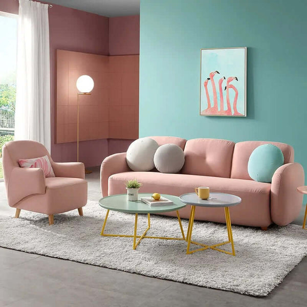 Macarons Designer Sofa Set: Elegant Furniture-Sofa Set
