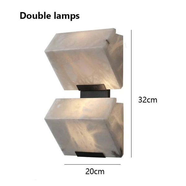 Marble Natural Stone LED Wall Light-Wall Lights