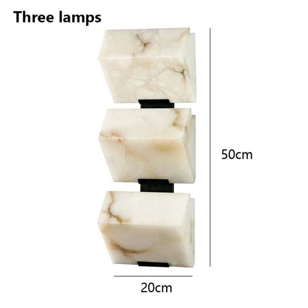 Marble Natural Stone LED Wall Light-Wall Lights
