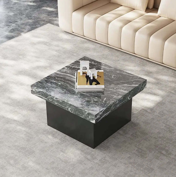 Marble square luxury stone coffee table-Coffee Tables