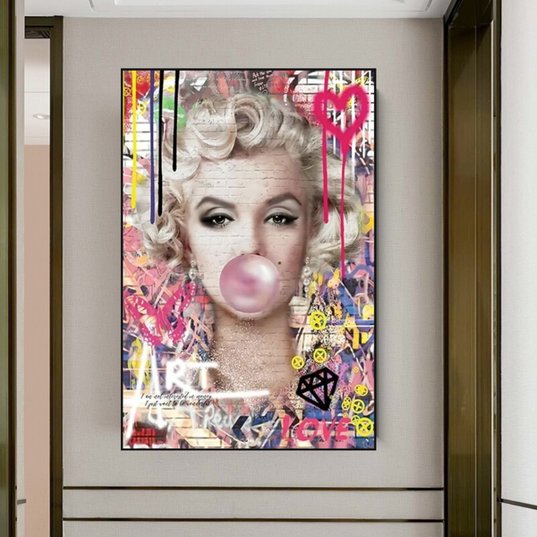 Marilyn Monroe Bubble - Explore the Iconic Style|-Wall Posters