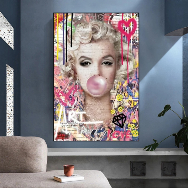 Marilyn Monroe Bubble - Explore the Iconic Style|-Wall Posters