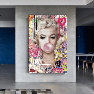 Marilyn Monroe Bubble - Explore the Iconic Style|-Wall Posters