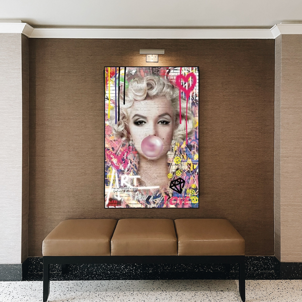 Marilyn Monroe Bubble - Explore the Iconic Style|-Wall Posters