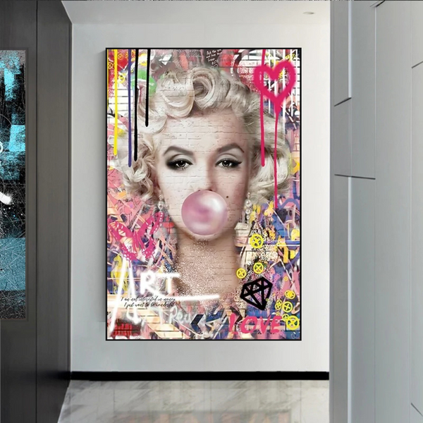 Marilyn Monroe Bubble - Explore the Iconic Style|-Wall Posters