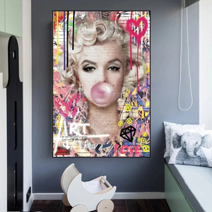 Marilyn Monroe Bubble - Explore the Iconic Style|-Wall Posters