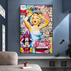 Marilyn Monroe Graffiti: Art Inspired by the Icon-Wall Posters