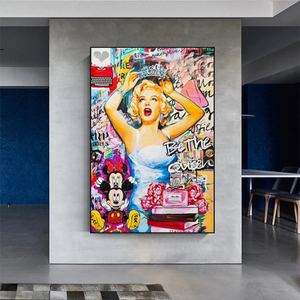 Marilyn Monroe Graffiti: Art Inspired by the Icon-Wall Posters
