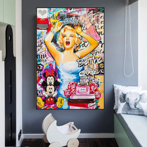 Marilyn Monroe Graffiti: Art Inspired by the Icon-Wall Posters