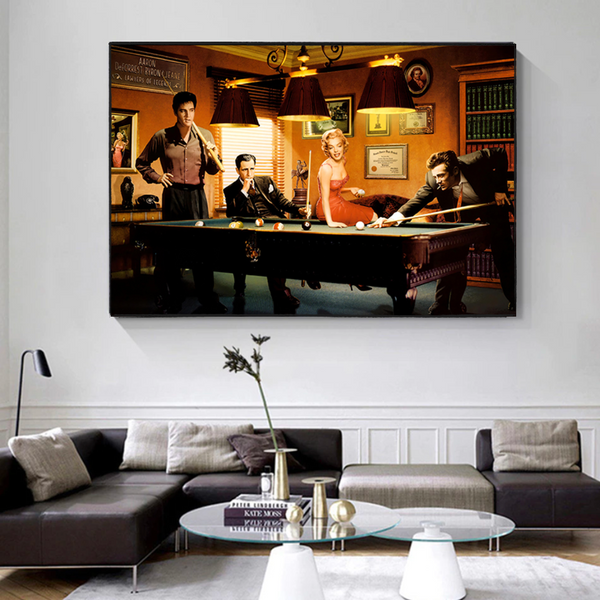 Marilyn and James Dean and Elvis Poster - Eye-Catching Art-Wall Posters