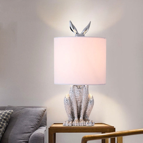 Masked Rabbit Resin Table Lamp - Illuminate Your Space-Table Lamp
