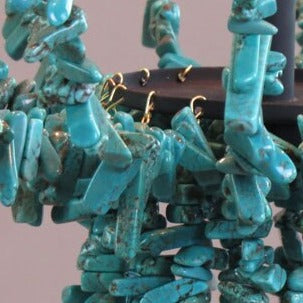 Mediterranean Turquoise Retro Chandelier - Unique Lighting-Ceiling Chandelier