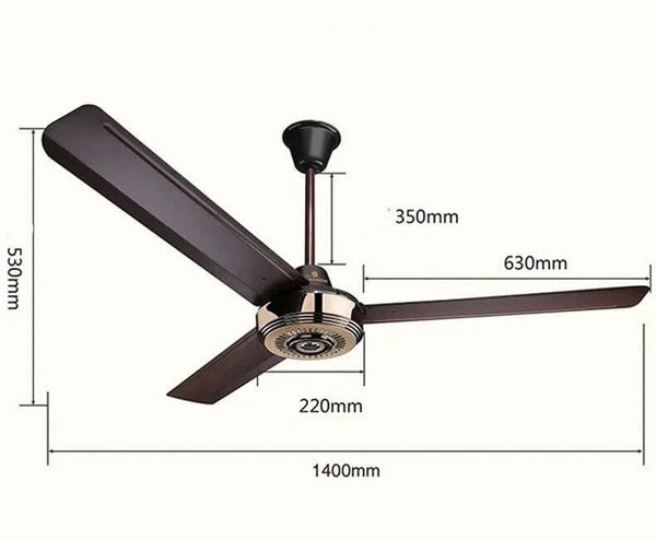 Metal Blades Pendant Ceiling Fan-Ceiling Fans