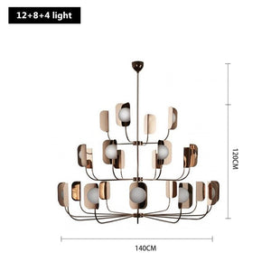 Metal Leaves Globe Chandelier - Stunning Lighting Fixture-Ceiling Chandelier
