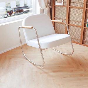 Metal Minimalist Rocking Lounge Chair - Modern Style-Recliners