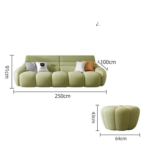Mid Century Lazy Couch Sofa Set-Sofa Set