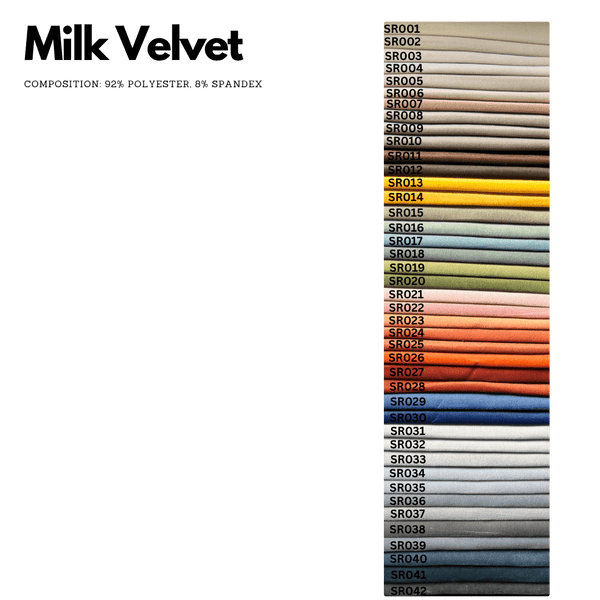 Milk Velvet Fabric Sample-Fabric Sample