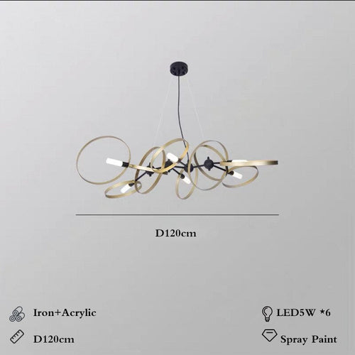 Minimalism Rings Chandelier – Exquisite Design & Style-Ceiling Chandelier