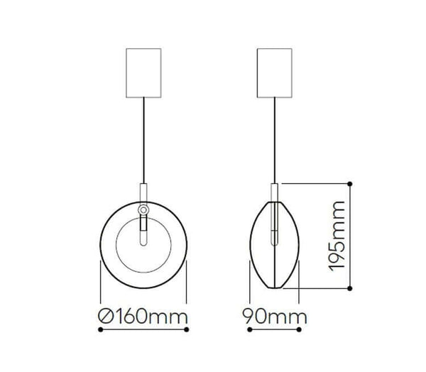 Minimalist Glass Stone Pendant Staircase Chandelier Lighting-Staircase Chandelier