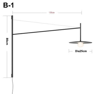 Minimalist Long Pole Wall Lamp: Trendy Lighting Solution-Wall Lights