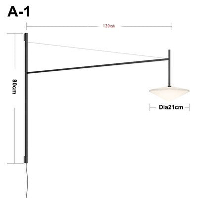 Minimalist Long Pole Wall Lamp: Trendy Lighting Solution-Wall Lights