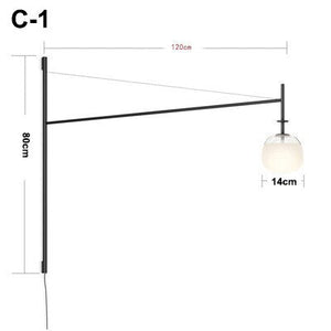 Minimalist Long Pole Wall Lamp: Trendy Lighting Solution-Wall Lights