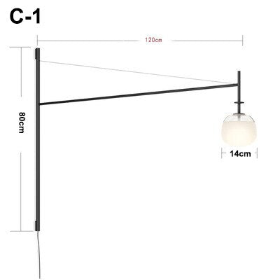 Minimalist Long Pole Wall Lamp: Trendy Lighting Solution-Wall Lights