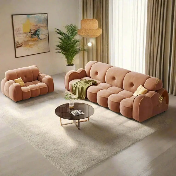 Minimalist Luxe Luxury Lazy Sofa Set-Sofa Set