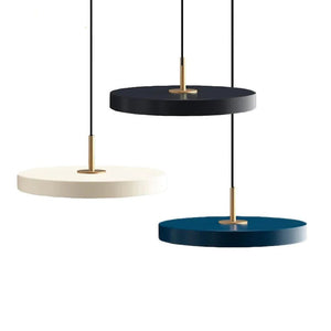 Minimalist Metal Plate Asteria Pendant Hanging Light-Pendant Lights