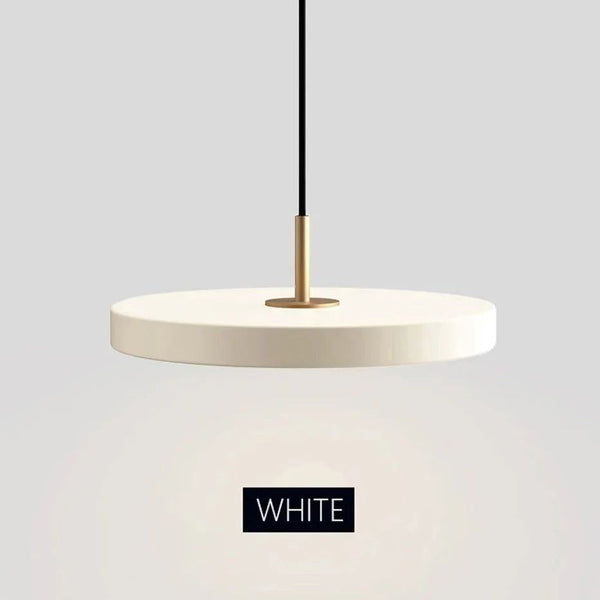 Minimalist Metal Plate Asteria Pendant Hanging Light-Pendant Lights