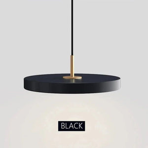 Minimalist Metal Plate Asteria Pendant Hanging Light-Pendant Lights